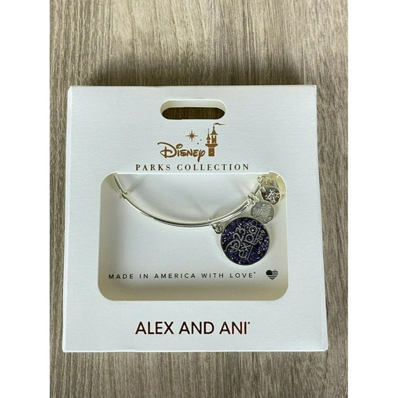 Alex and Ani Accessories - Alex And Ani 2019 Disney Parks Bracelet Bangle Collection D23 Expo Charm Silver